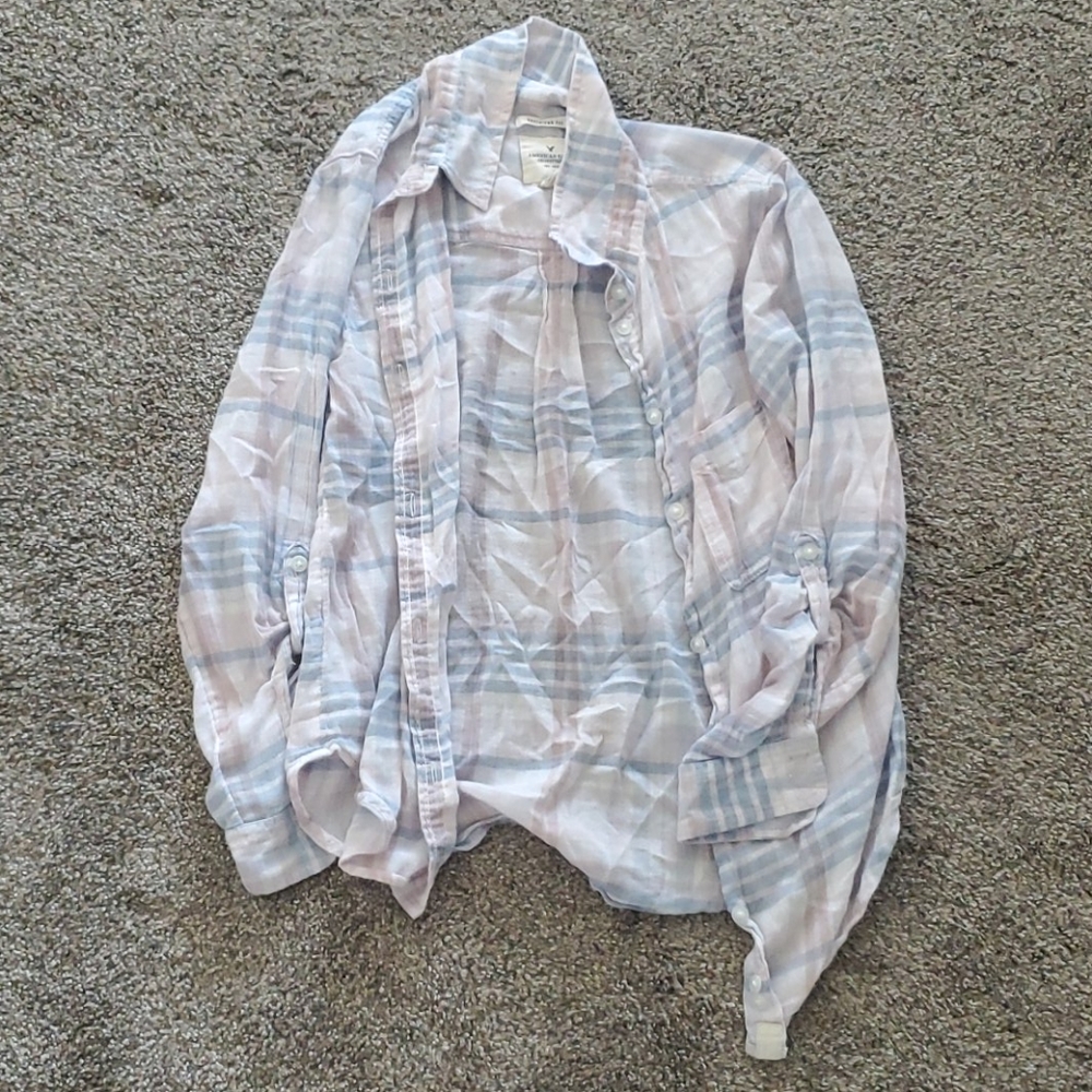 American Eagle Boyfriend Fit Flannels